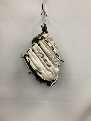 Used Mizuno SUPREME FASTPITCH BB/SB Glove RH Throw White And Black 12 1/2" 11851-S000036805
