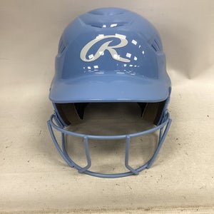 Used Rawlings RCFH Batting Helmet w/Mask Carolina Blue S/M 11851-S000036788