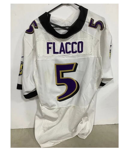 Joe Flacco #5 Baltimore Ravens White Men's Nike Jersey (Used)