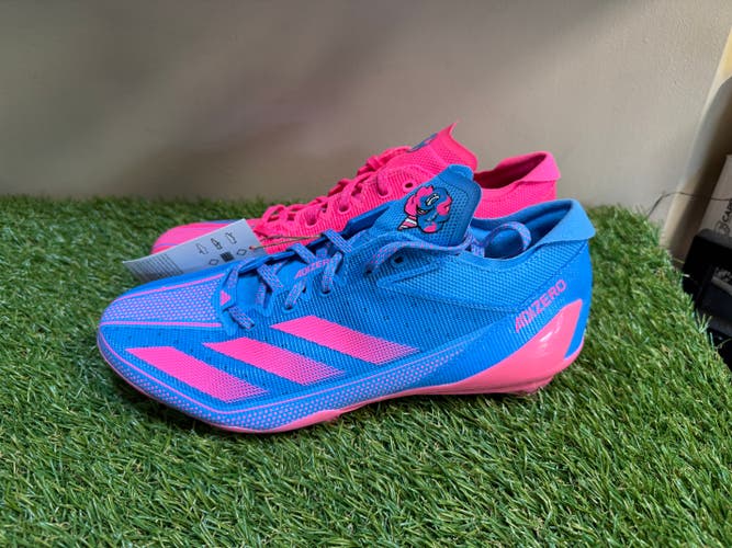 Adidas Adizero Football Electric Snack Attack Mens Size 8.5 IE4406 Pink Blue NEW