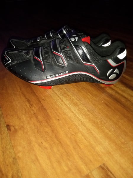 Black Unisex Adult Size M 10.0 (W 11.0) Bontrager Cycling Shoes (Used)
