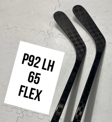 Senior(2x)Left P92 65 Flex 66” ProBlackStock™ Unbranded Blackouts Pro Stock Nexus Hockey Sticks