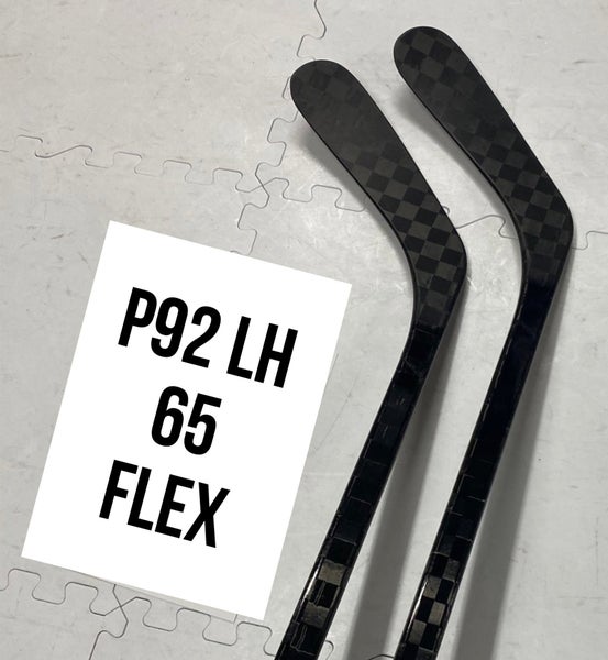 Senior(2x)Left P92 65 Flex 66” ProBlackStock™ Unbranded Blackouts Pro Stock Nexus Hockey Sticks