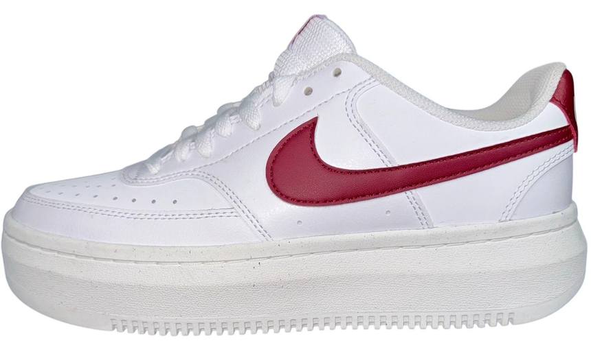 Nike Court Vision Alta Sneakers Shoes White Red DZ5394-103 Womens Size 10 New