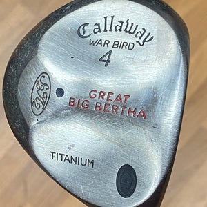 Callaway Big Bertha Warbird Right Handed Fairway Wood Stiff “Firm” Flex 4 Wood Golf Pride Grip