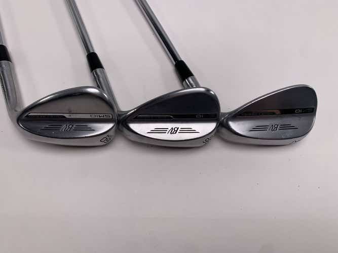 Titleist Vokey SM10 Tour Chrome Wedge Set 52* 8 | 56* 12 | 60* 8 Wedge Mens RH