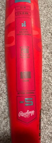2025 Rawlings Electric Unicorn Icon Composite USSSA Certified Bat (-5) 26 oz 31" (Used)