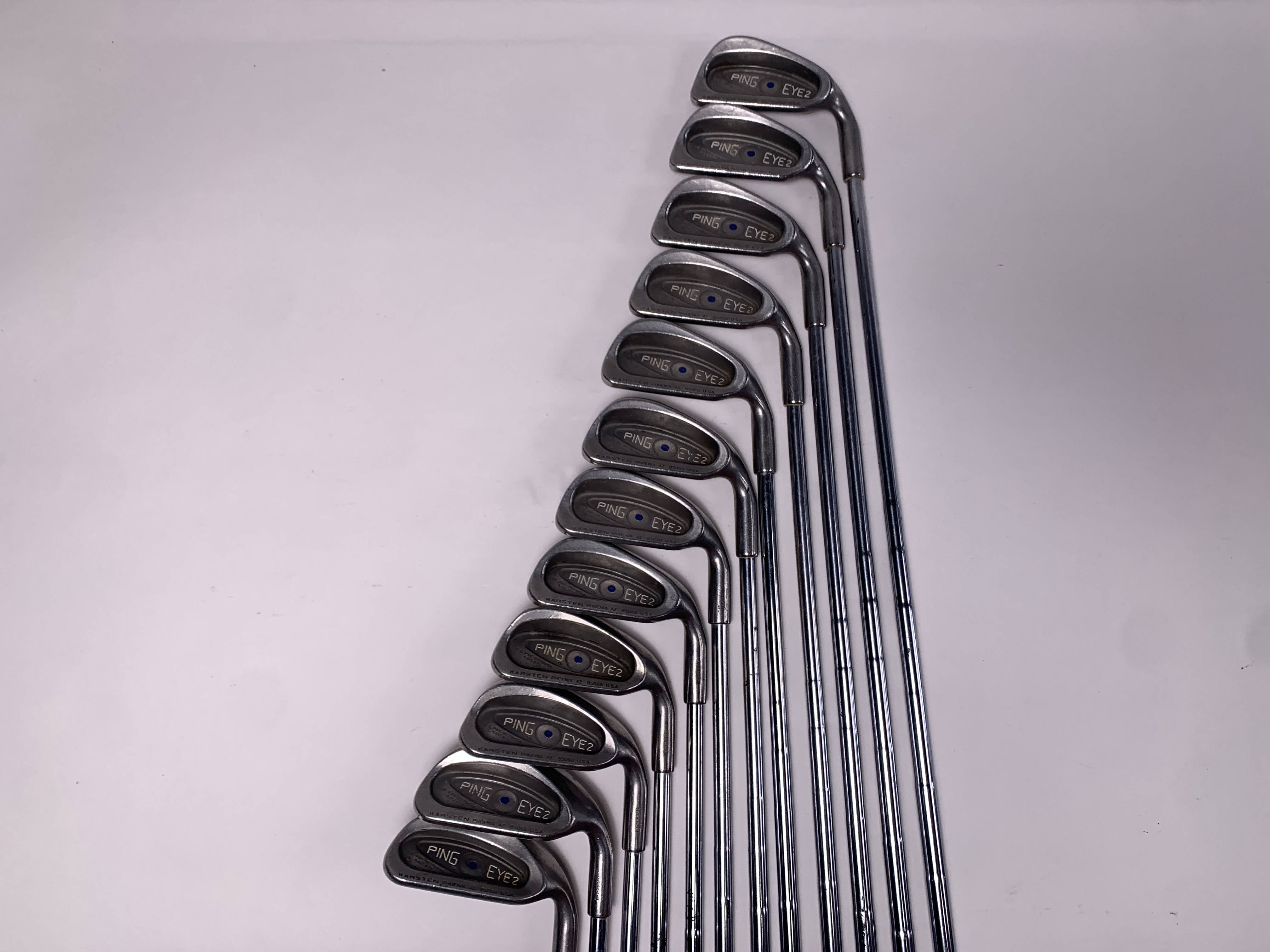 Ping Eye 2 Iron Set 1-PW+SW+LW Blue Dot 1* Up Karsten ZZ