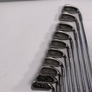 Ping Eye 2 Iron Set 2-PW+SW Green Dot 2* Up Karsten ZZ-Lite Stiff Steel Mens RH