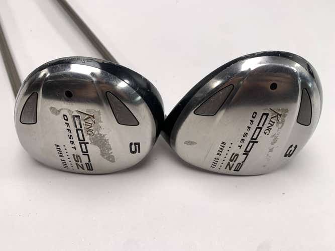 Cobra SZ Hyper Steel Offset 3 & 5 Fairway Wood Set 15* 18* Aldila Senior  RH