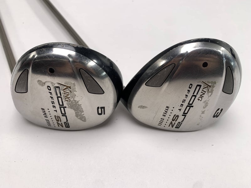 Cobra SZ Hyper Steel Offset 3 & 5 Fairway Wood Set 15* 18* Aldila Senior  RH