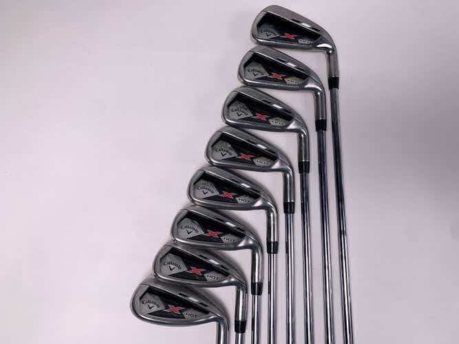 Callaway X Hot 19 Iron Set 4-PW+SW True Temper Speed Step 85 85g Stiff RH