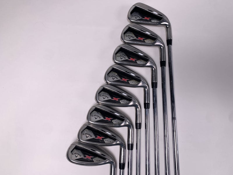 Callaway X Hot 19 Iron Set 4-PW+SW True Temper Speed Step 85 85g Stiff RH