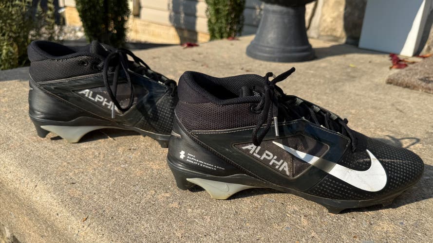 Size Men 11 Nike Alpha Menace 4 Pro Football Cleats - Adult/Youth Football (Used)
