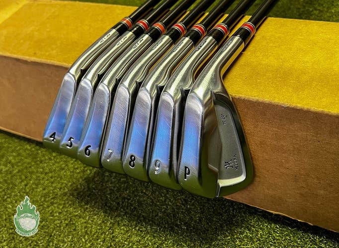 Used RH Miura TC-201 Forged Irons 4-PW Project X LZ Stiff Steel Golf Club Set