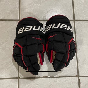 Pro Stock Bauer Ultrasonic Gloves Chicago Blackhawks 14”