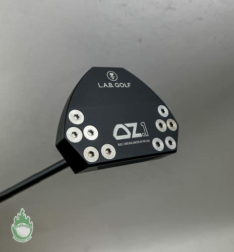 Used Right Handed LAB Golf OZ.1 35" Putter Black Steel Golf Club