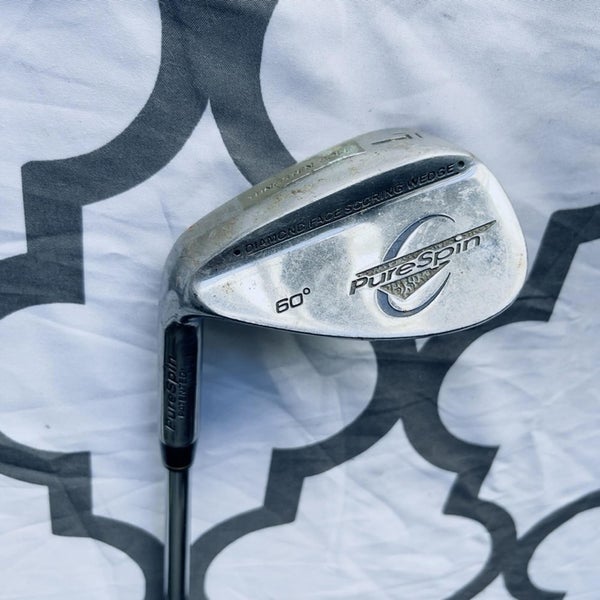 PureSpin Mens Left Handed Lob Wedge Golf Club 60 Degrees