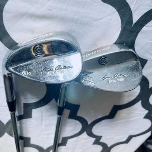 Cleveland Mens LH Gap/Approach & Lob Combo Wedge Set 53/60 Degree