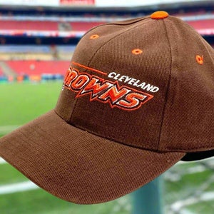Cleveland Browns Vintage Late '90s NFL "3-D Browns" NOS Cap from Logo Athletic (New)