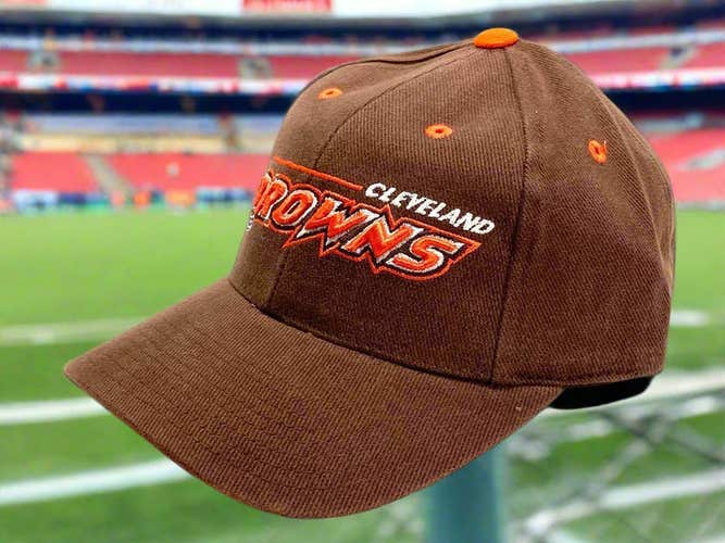 Cleveland Browns Vintage Late '90s NFL "3-D Browns" NOS Cap from Logo Athletic (New)