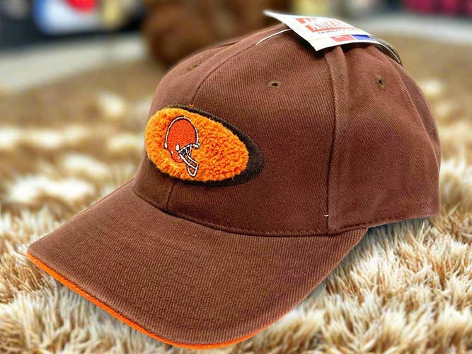Cleveland Browns Vintage Late '90s NFL "Shag" Logo NOS Cap (New)