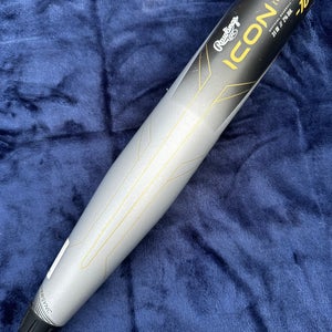 2023 Rawlings Icon Composite Bat USABat Certified (-10) Composite 21 oz 31" (Used)