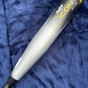 2023 Rawlings Icon Composite Bat USABat Certified (-10) Composite 20 oz 30" (Used)
