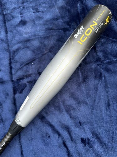 2023 Rawlings Icon Composite Bat USABat Certified (-10) Composite 20 oz 30" (Used)