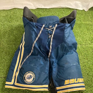 Blue Senior L Bauer Nexus Hockey Pants Pro Stock (Used)