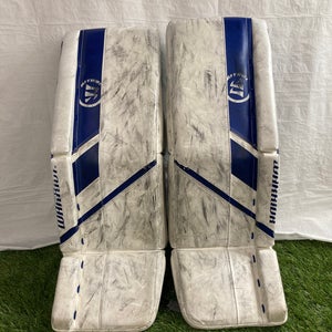 Blue 26" Junior Warrior Ritual G5 Goalie Leg Pads (Used)