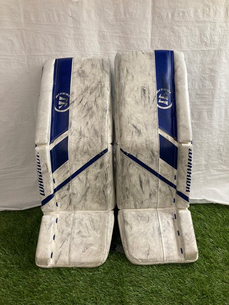 Blue 26" Junior Warrior Ritual G5 Goalie Leg Pads (Used)