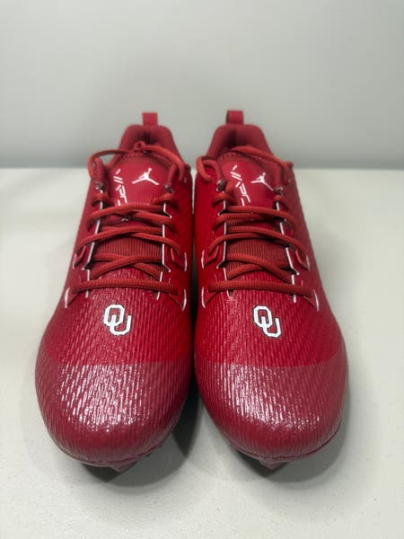 Men\'s Air Jordan Vapor Edge Speed 360 2 PE \'Oklahoma Sooners\' Football Cleats Size 11 Air Jordan Vapor Edge Speed 360 2 Oklahoma Sooners  main image 4