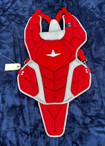 Red Intermediate All Star Catcher's Chest Protector (Used)