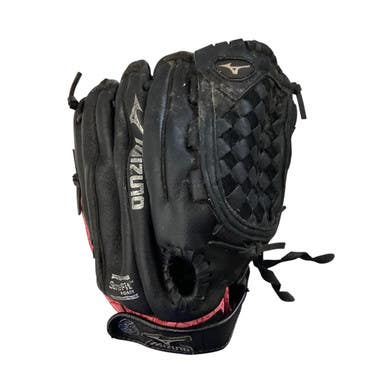 Used Mizuno FINCH RH Throw Fastpitch Gloves Black 12" 11760-S000080902