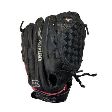 Used Mizuno FINCH RH Throw Fastpitch Gloves Black 12" 11760-S000080902
