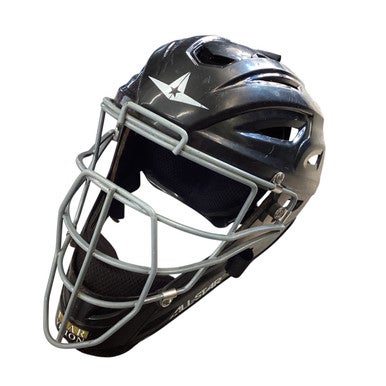 Used All-Star CATCHERS HELMET Catchers Helmet w/Mask Black MD 11760-S000080891