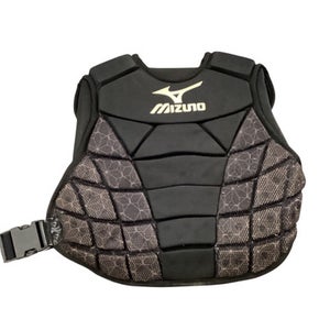 Used Mizuno YOUTH CHEST PROTECTOR Catchers Chest Protector Black Youth 11760-S000080889