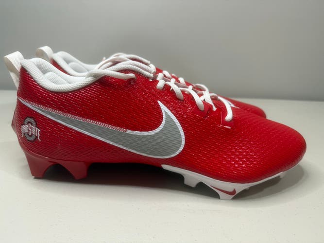 Size 15 Wide Nike Ohio State PE Vapor Edge Speed 360 2 Football Cleats Red White