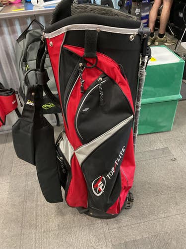Used Top Flite 7 WAY Mens Stand Bag Red 11614-S000220123