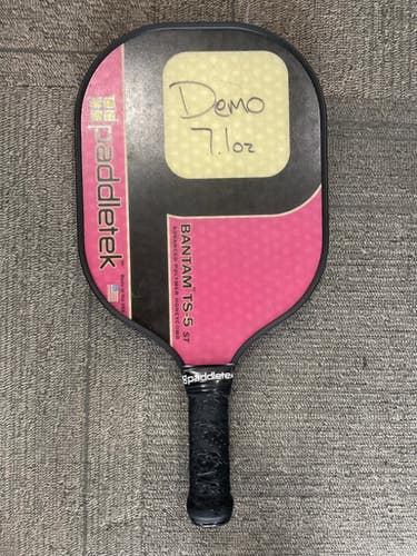 Used PADDLETEK BANTAM TS-5 ST Pickleball Racquet Maroon 11614-S000220095