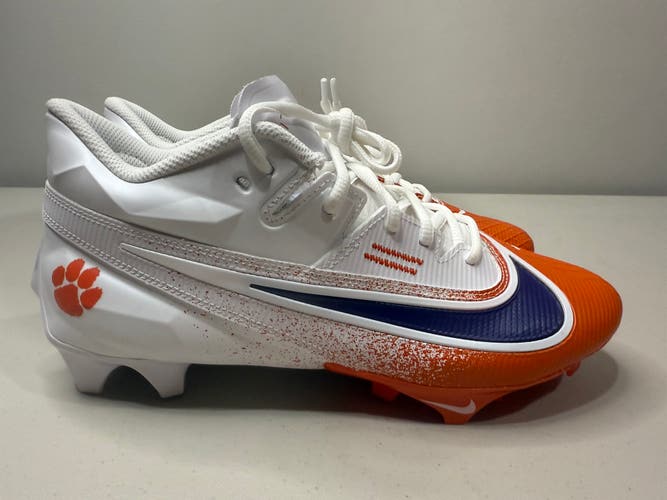 Size 10 Nike Vapor Edge Elite 360 2 Clemson Tigers Football Cleats PE Orange White