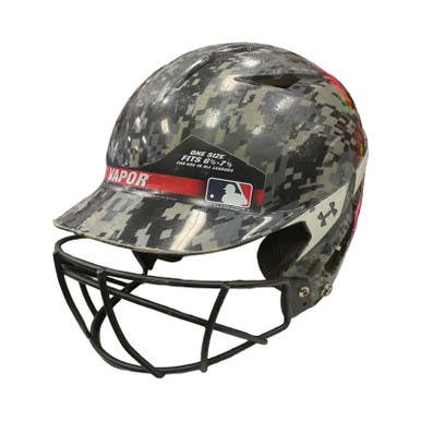 Used Under Armour VAPOR Batting Helmet w/Mask Black SM 11859-S000024684