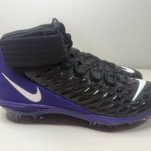Size 14 Men’s Nike Force Savage Pro 2 Black Purple Football Cleats