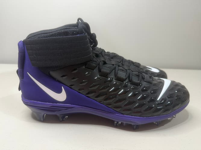 Size 14 Men’s Nike Force Savage Pro 2 Black Purple Football Cleats