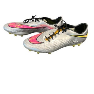 Used Nike HYPERVENOM Adult FB Cleats Grey Senior 11 11863-S000023398