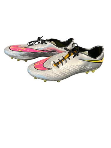 Used Nike HYPERVENOM Adult FB Cleats Grey Senior 11 11863-S000023398