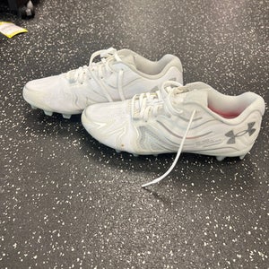 Used Under Armour LAX Cleats Mens White Senior 10 11863-S000023399