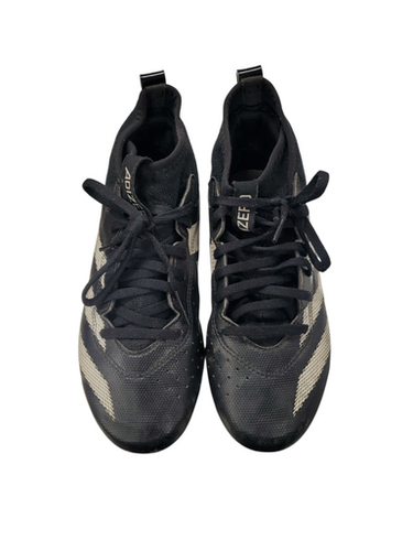 Used Adidas ADIZERO Jr FB Cleats Black Junior 04.5 11863-S000023422