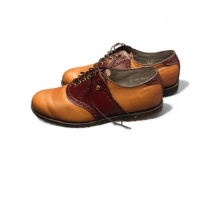 Used Foot Joy Mens Golf Shoes Brown Senior 10 11863-S000023470
